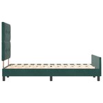 Lit vidaXL en vert foncé  120x190 cm  en velours