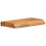 vidaXL Étagères murales 2 Pièces 30x20x3 5 cm bois massif d'acacia