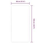 vidaXL Tapis en jute avec support en latex 80x160 cm Naturel