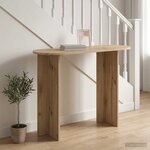 vidaXL Table console avec stockage Chêne artisanal 100 x 39 5 x 75 cm