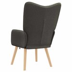 vidaXL fauteuil Gris foncé 62 x 67 x 95 5 cm Tissu Sherpa