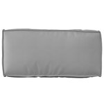vidaXL Coussin Palette pour Dossier Gris 80x40x12 cm Tissu Oxford