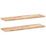 vidaXL Étagères flottantes 2 Pièces 100x20x2 cm acacia massif non traité