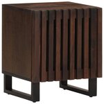 vidaXL Tables de chevet 2 Pièces 40x34x46 cm bois de manguier massif