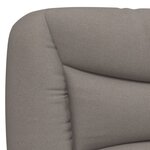 vidaXL Coussin de tête de lit taupe 200 cm tissu