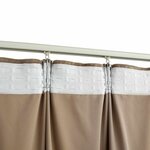vidaXL Rideaux occultants avec crochets 2 Pièces Velours Beige 140x175 cm