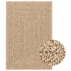 vidaXL Tapis ZIZUR beige 100x200 cm aspect de jute intérieur extérieur