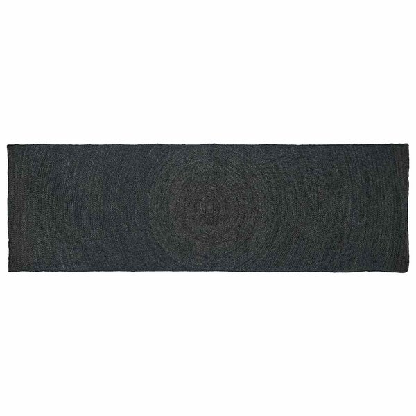 vidaXL Tapis de surface Rectangulaire Gris foncé 80 x 300 cm Jute