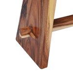 vidaXL Tabouret Bois de Suar solide et polyrésine