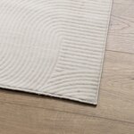 vidaXL Tapis IZA poils courts style scandinave crème 100x200 cm