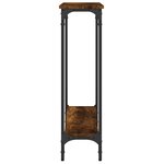 vidaXL Table console chêne fumé 75x22 5x75 cm bois d'ingénierie