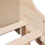 vidaXL Lit bibliothèque sans matelas 100x200 cm bois massif