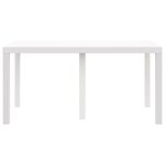 vidaXL Table de Jardin Blanc 150 x 100 x 73 cm polyrotin