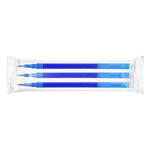 Recharge roller q-connect encre effacable couleur bleu  set de 3u
