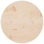 vidaXL Dessus de table Ø50x2 5 cm Bois de pin massif