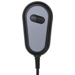 vidaXL Fauteuil inclinable électrique à oreilles gris foncé tissu