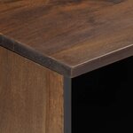 vidaXL Meuble TV marron 80x34x46 cm bois massif de manguier