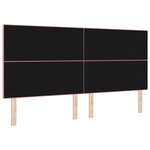 vidaXL Tête de lit Rose 200 cm Velours