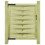 vidaXL Portillon Bois de pin imprégné 100x125 cm Vert