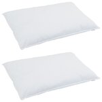 vidaXL Couette avec oreiller 3 Pièces Blanc 240 x 260 cm Bas