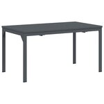vidaXL Ensemble de salle à manger pour jardin 7 Pièces Anthracite Acier