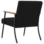 vidaXL fauteuil Noir 59 x 75 x 78 cm tissu
