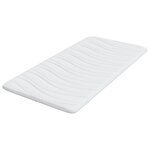 vidaXL Coussins de Matelas Blanc 90 x 190 cm Polyester sans colle
