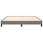vidaXL Cadre de lit sans matelas gris foncé 160x200 cm tissu