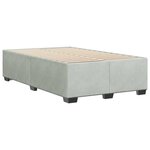 vidaXL Cadre de lit sans matelas gris clair 120x200 cm velours