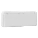 vidaXL Coussin de tête de lit Hvar blanc 120 cm similicuir