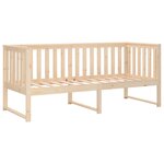 vidaXL Lit de jour sans matelas 75x190 cm bois de pin massif