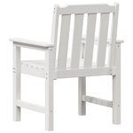 Chaises de Jardin vidaXL 4 Pièces Blanches 65 5x55 5x88 cm HDPE