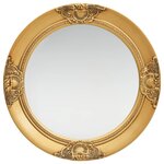vidaXL Miroir mural style baroque 50 cm Doré