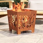 vidaXL Nez de marche Rectangulaire 4 Pièces Argenté 50 x 40 cm Aluminium