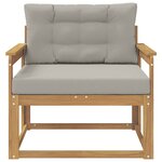 vidaXL Sofa de milieu extérieur Polyester Blanc