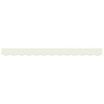 vidaXL Valance de Store pour Cadre de 2 5 m Crème 2 3x0 2 m