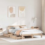 vidaXL Cadre de lit sans matelas 150x200 cm bois de pin massif