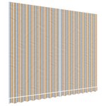 vidaXL Tissu de remplacement pour auvent rayures multicolores 4x3 m