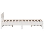 vidaXL Cadre de lit sans matelas blanc 120x190 cm bois de pin massif