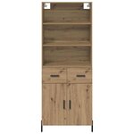 vidaXL Haut Armoire avec tiroir Chêne artisanal 69 5 x 32 5 x 180 cm