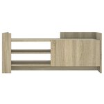 vidaXL Meuble TV Chêne sonoma 100x35x40 cm Bois d'ingénierie