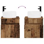 vidaXL Meuble de lavabo mural Bois ancien 49 x 44 5 x 66 cm
