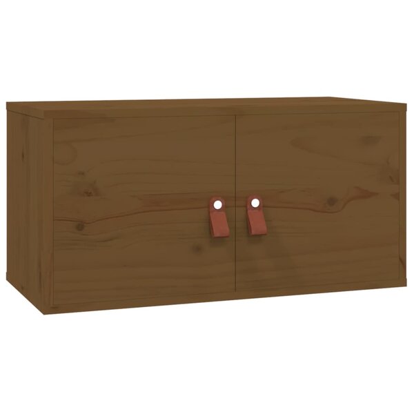 vidaXL Armoire murale Marron miel 60x30x30 cm Bois de pin massif