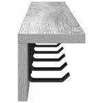 vidaXL Porte-manteau mural Gris Sonoma 80 x 10 5 x 10 5 cm