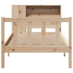 vidaXL Lit bibliothèque sans matelas 90x190 cm bois de pin massif