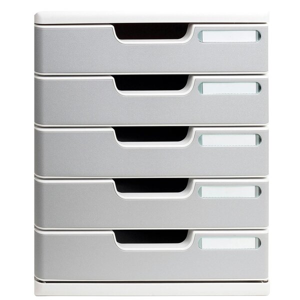 Module De Classement Modulo Office 5 Tiroirs Fermés - Granit - Exacompta
