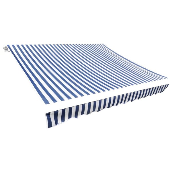 vidaXL Toile d'auvent Bleu et blanc 350x250 cm