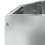 vidaXL Jardinière Argent 90 x 45 x 35 cm Acier galvanisé