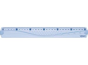 règle plate Geometric en plastique transparent 30 cm MAPED