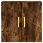 vidaXL Armoire murale chêne fumé 60x31x60 cm bois d'ingénierie